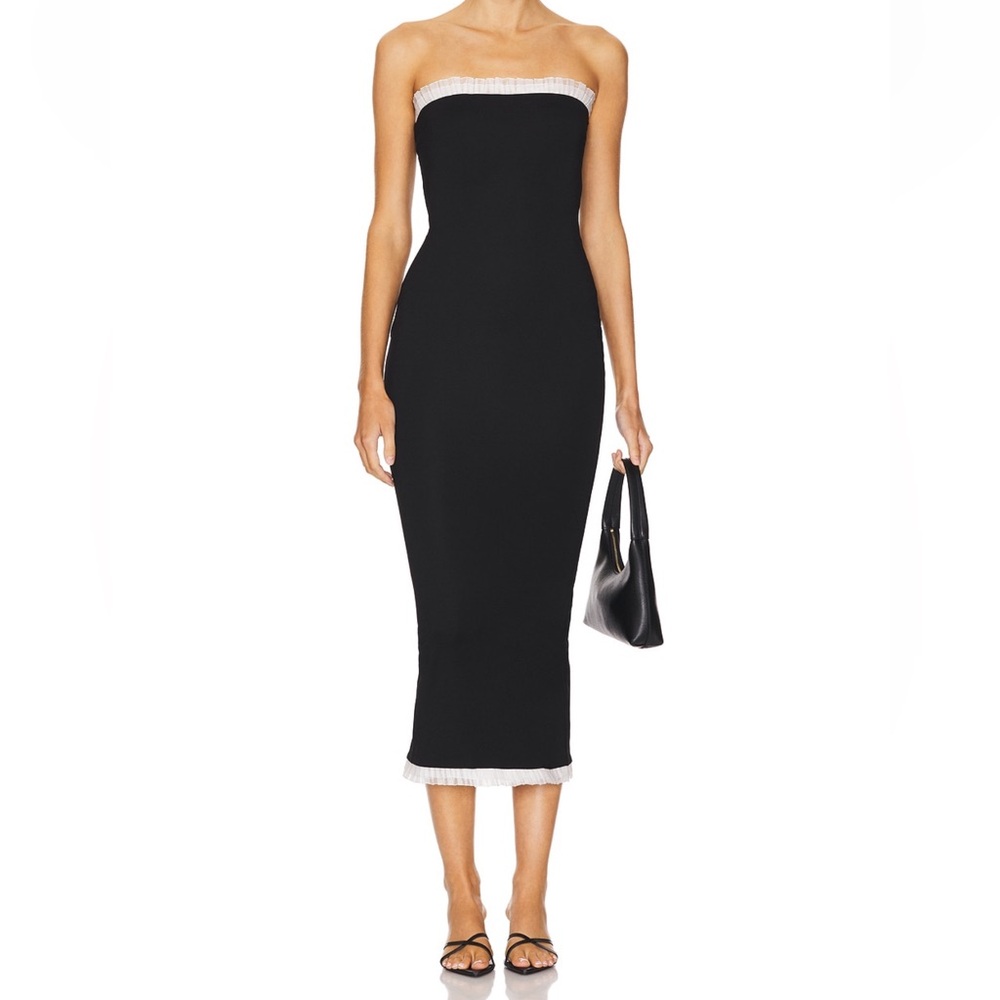 Addison Strapless Dress in Black